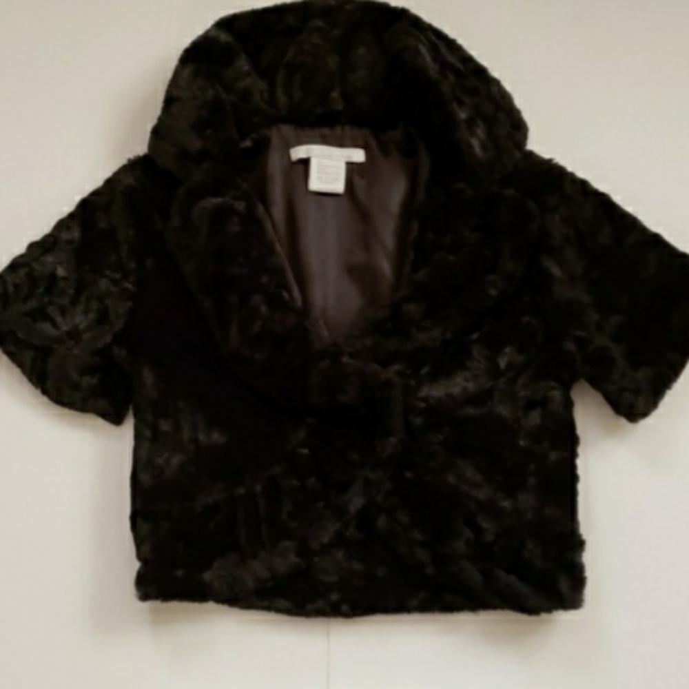 CHARLOTTE ROSS black crushed velvet bolero jacket